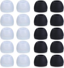 20 Pcs Universal Premium Ear Tips Silicone Replacement Earbud Earbuds