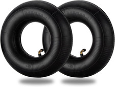 4.10/3.50-4 Inner Tubes with TR-87 Bent Valve Stem, 2 Pack