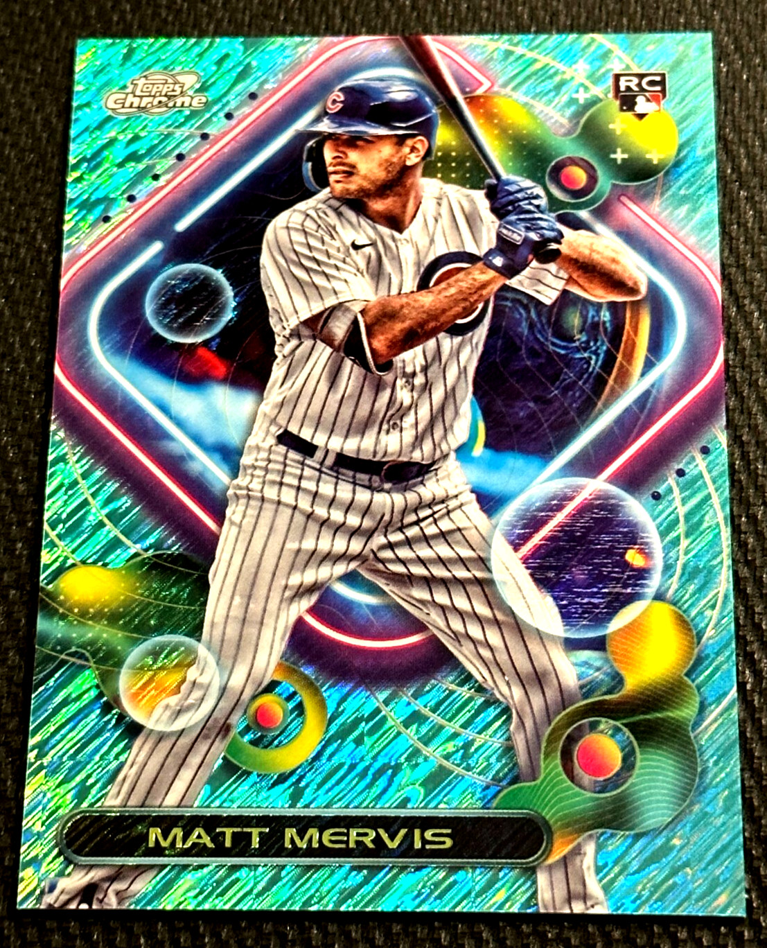 2023 Topps Chrome Cosmic Matt Mervis #145 Rookie RC Aqua Shimmer Refractor /199