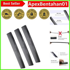 Luxury 3-Pack Carbon Fiber Styling Combs - Fine & Wide Tooth for Perfect Control