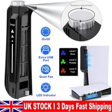 3-Speed Vertical Cooling Fan for PS5 Console with LED Indicator Efficient Cooler
