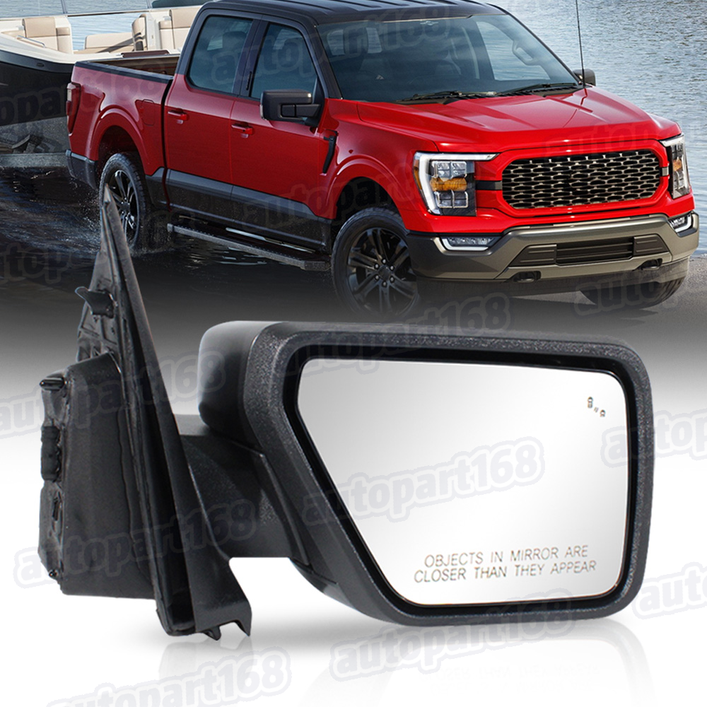 For Ford F150 2021-2025 Power Heated Mirror W/ 18-Pin Memory Blind