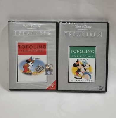 Walt Disney Treasures Mickey Mouse Star in Farbe Band 1 + 2 DVDs Neu Versiegelt