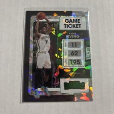 2021-22 Contenders Kyrie Irving Game Ticket Green Cracked Ice Nets