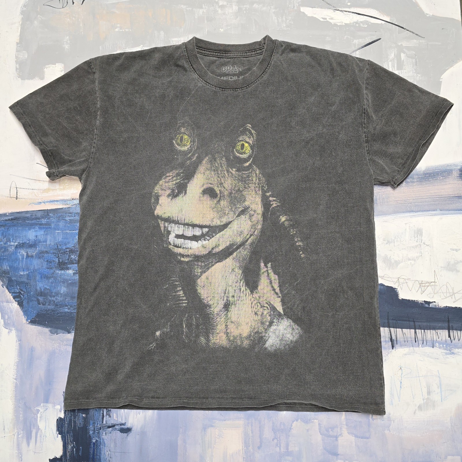 Star Wars Episode 2 Jar Jar Binks Heavy Cotton GOAT CREW Tee Med