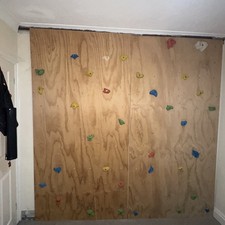 Indoor Climbing Wall Panels With Grips (4 Available)