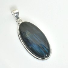 Ciondolo gioiello fatto a mano pietra preziosa labradorite regalo per unisex 2,56" XP-5750