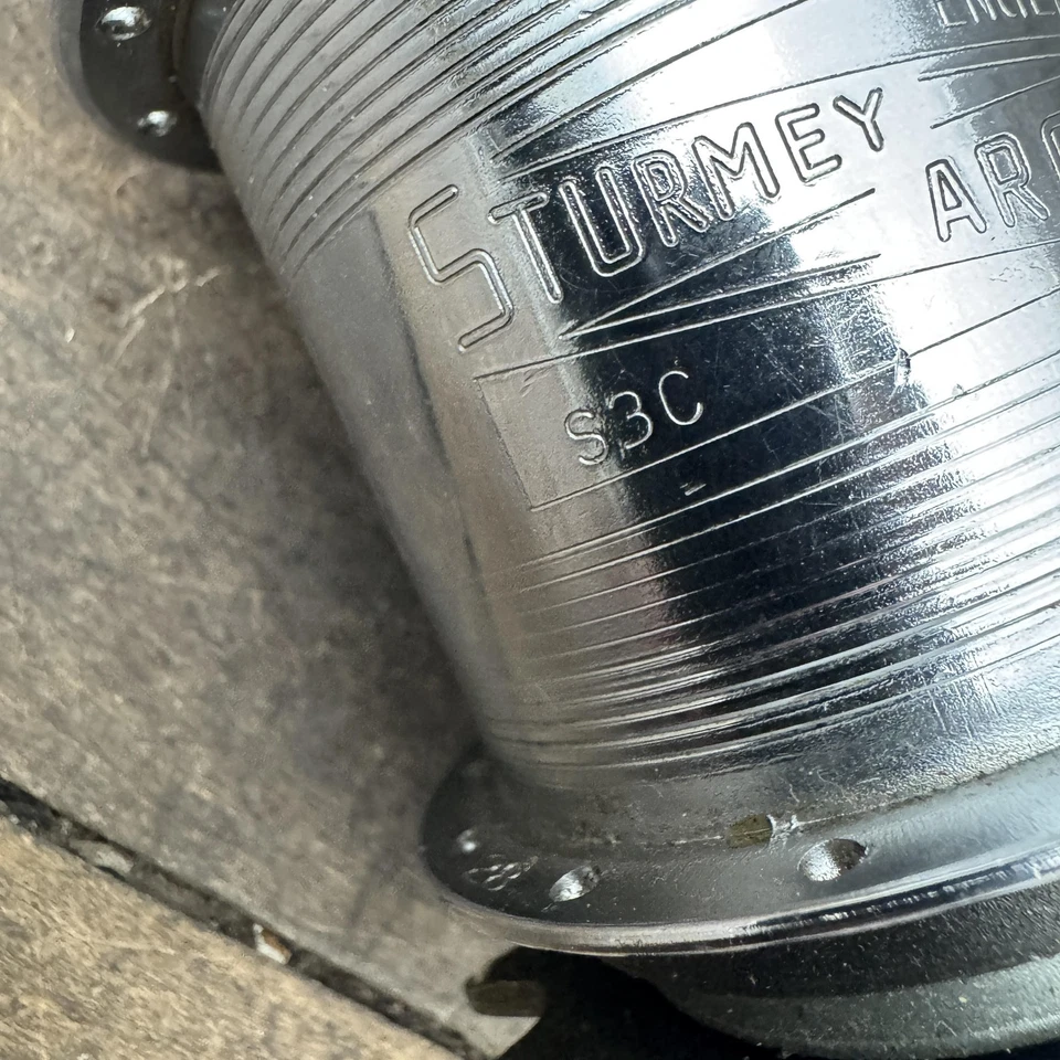 Buje trasero de freno de montaña de 3 velocidades Sturmey Archer S3C de colección 28h hecho en Inglaterra brazo Foto 3 de 4