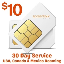 SpeedTalk Mobile SIM Card Kit, Unlimited Data for 4G GPS Tracking Devices