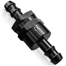 Aluminium Fuel Check Valve 3/8" Male Thread, Non Return One Way Inline Check