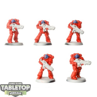 Space Marines - 5 Hellblaster Squad - teilweise bemalt