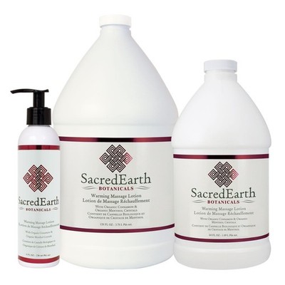 Sacred Earth Botanicals Warming Massage Lotion - Organic Cinnamon Oil & Menthol