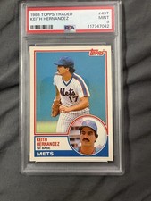 1983 TOPPS TRADED #43T KEITH HERNANDEZ PSA 9 New Fresh Slab MINT