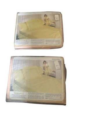 Vintage Springmaid Wondercale Peach Apricot Twin Sheet Set of 2