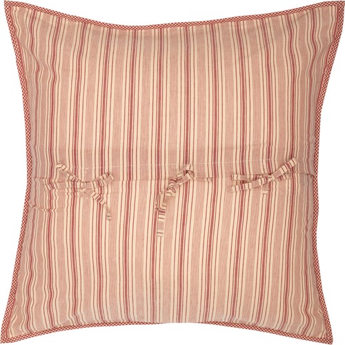 Farmhouse Euro Sham Red Patchwork Sawyer Mill Chambray Bedroom Decor VHC Brands - 第 6/6 張圖片