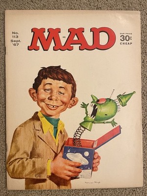 MAD Magazine USA No. 113 (1967) Alfred E. Neuman Norman Mingo VG Vintage