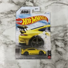 Hot Wheels Porsche 911 GT3 RS yellow Factory 500HP Walmart series