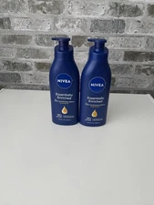NIVEA Essentially Enriched Body Lotion For Dry Skin Pack of 2, 16.9 Fl OZ Pump
