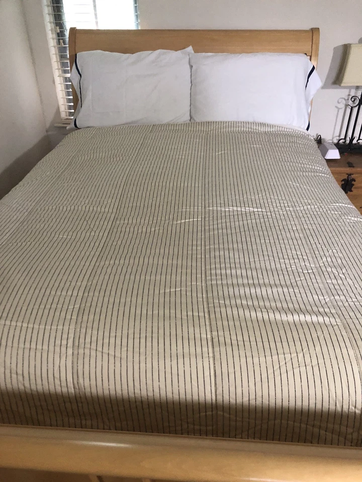 Beddy’s Bed Ease Black White Stripes One Piece Zip Bedding Twin Not Fitted EUC - Image 4 of 4