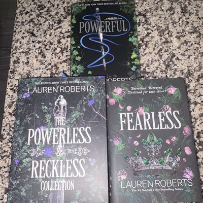 Lauren Roberts Fearless (Powerless Series) HB 2025 YA Fantasy Jacket Set of 4