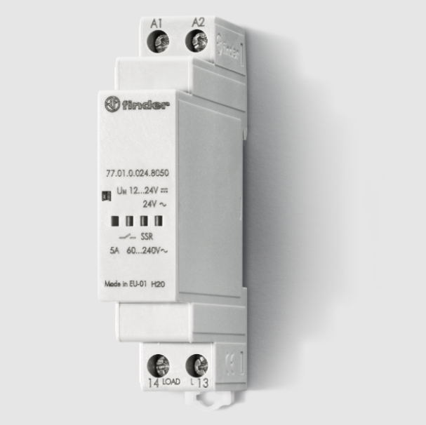 Relè Modulare allo Stato Solido 5 A, 230 V AC, 1 Contatto NO Commutazione Zero
