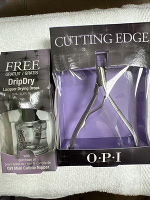 Opi Mini Cuticle Nipper Plus Free Drip Dry 0.3 Oz 