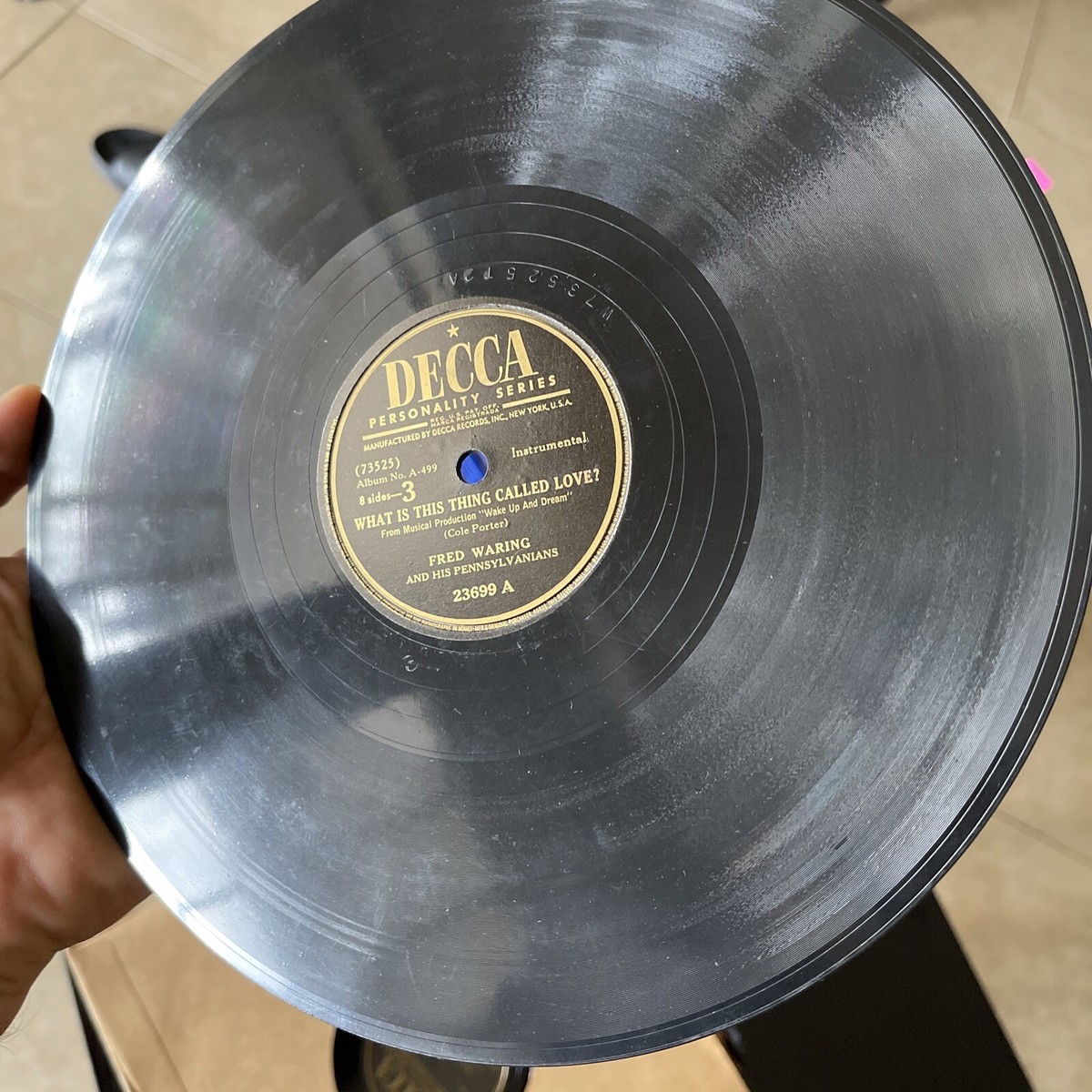 Decca Records Fred Waring Music Cole Porter Songs A-499 10