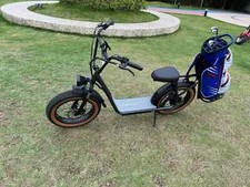 Carro de golf eléctrico plegable 1000 W rueda grande de 20 pulgadas scooter