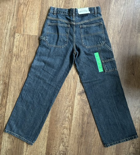 NWT Faded Glory Dark Tint Carpenter Denim Jeans Boys Size 12 - Picture 8 of 9
