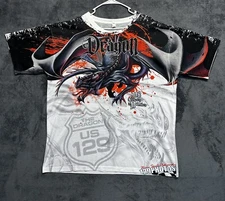 Dragons Tail Driving Shirt Men's 3XL AOP Chevy Automotive Racing US Hwy 129 TN