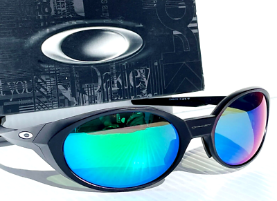 NEW Oakley EYE JACKET Matte Black POLARIZED Galaxy Jade Lens