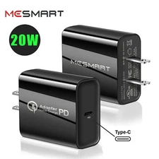 For iPhone 15 14 13 12 11 PD20W Fast Charger Block USB Type C Wall Power Adapter