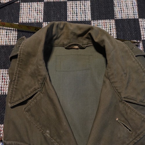 Vintage Original WWII M43 OG 107 Field Jacket Coat US Army w/ Hood Sz M/L - Picture 11 of 20