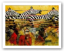 Nairobi Nocturne John Dawson African American Art Print 28x22