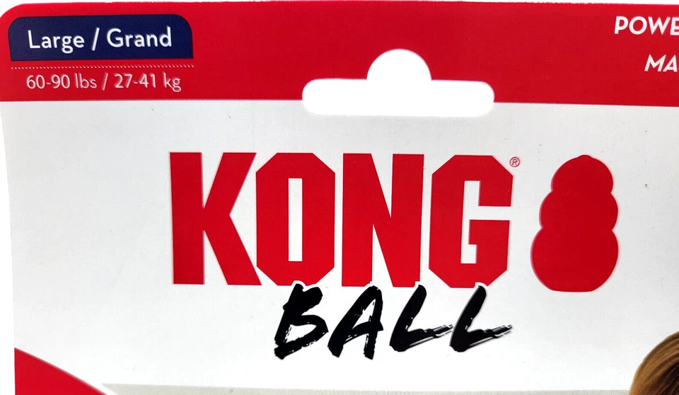 KONG Extreme Bounce Ball *NEW SIZE L/XL Durable Rubber Fetch & Chew Dog Toy 3.5" - Image 3 of 4
