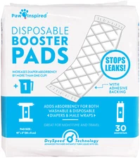 Paw Inspired Dog Diaper Liners Diaper Pads Booster Pads for Diapers and Wraps