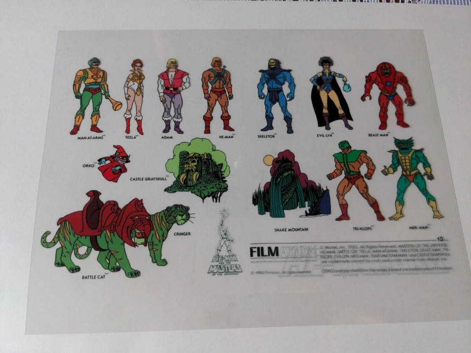HE-MAN ANIMACIÓN CEL ART FILMACIÓN MOTU CONCEPTO DE PUBLICIDAD She-Ra De colección F1 Foto 3 de 4