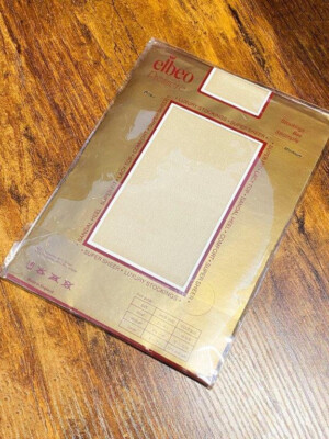 Elbeo Premiere mittelgroß Vintage Spitzen Top super transparent Luxus Strümpfe seidig