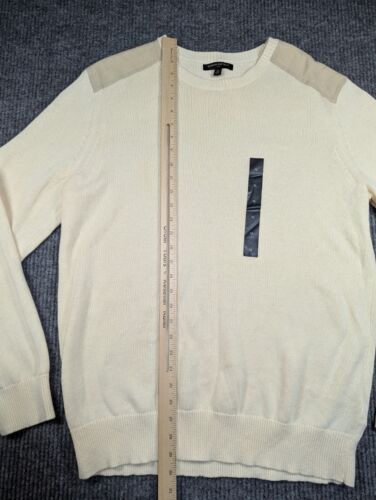 Banana Republic Sweater Mens XL Beige Linen Crewneck Pullover Old Money NEW - Picture 10 of 11