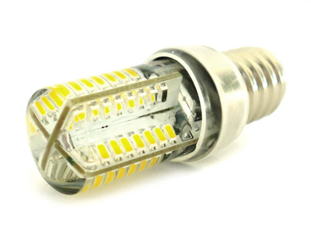 Lampada LED E14 64 SMD 3014 220V 3W = 30W 360° Con Silicone Slim Bianco Freddo** - Immagine 2 di 2