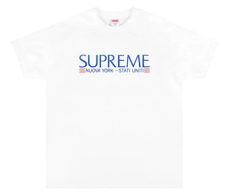 Grand T shirt blanc Supreme « New York »