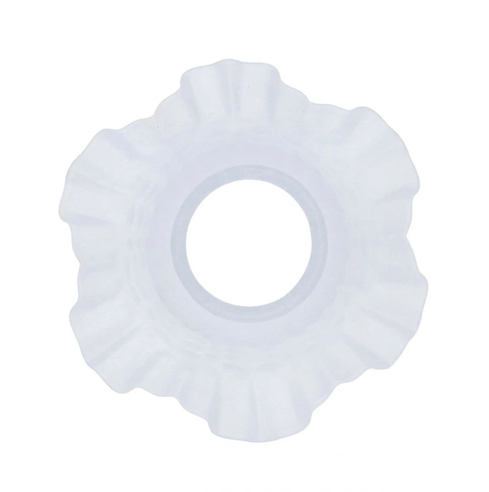 Vetro di ricambio paralume per lampade e lampadari in stile liberty BIANCO - Immagine 3 di 3