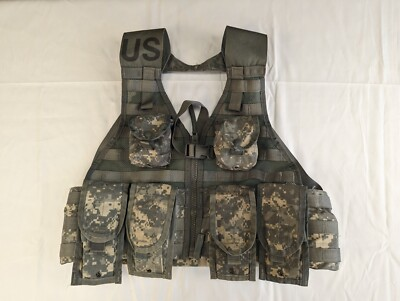 #ad 7pc Fighting Load Carrier w 6 MOLLE II Pouches ACU UCP US ARMY $19.99