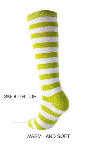 Knee High Socks for Kids Striped Cotton Athletic Tube Socks for Girls - Picture 7 of 7