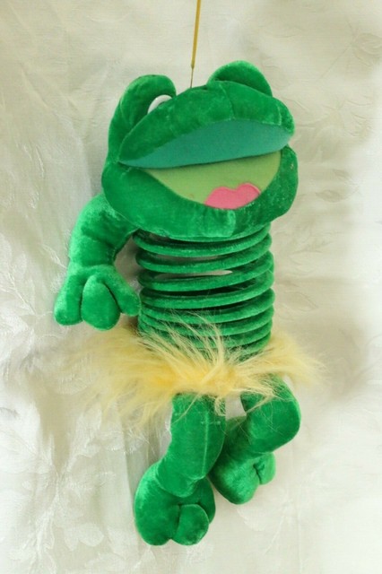 Frog Slinky body stuffed toy Plush Slinky Pets FREE SHIPPING | eBay