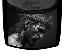 In Memory Jesus Christ God Savior Thorns Graphic Car Truck Vinyl Decal Hood Wrap