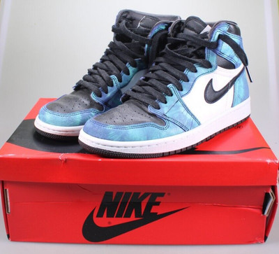Nike Air Jordan 1 Retro High OG Tie Dye White Black EU 38,5 US 7,5