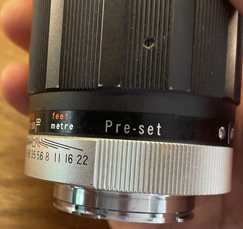 *Raro montaje Konica F: casi como nuevo ++* Lente Hexanon 135 mm F/3,5 para FP FS FM/JPN Foto 4 de 4