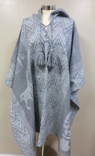 Alpaca Hooded Poncho Cape - Andean Mountain Textile