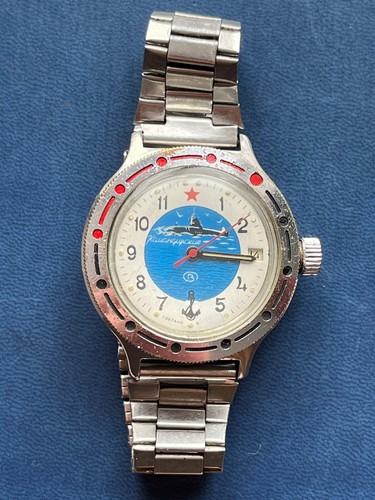 Vostok Komandirskie mechanical vintage Soviet Era mens watch USSR